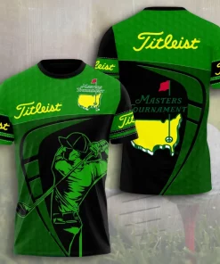 3d golf hoodie titleist masters tournament green black 1