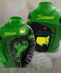 3d golf hoodie titleist masters tournament green black 3