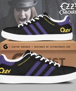 ozzy osbourne black purple low top sneaker 5