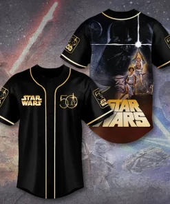 the star wars 50th anniversary baseball jersey a galaxy on your shoulders 2