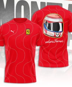 ferrari inspired 3d collection vivid red hoodie tshirt polo 1