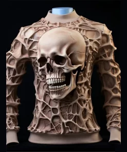 halloween 3d skull sweatshirts 2