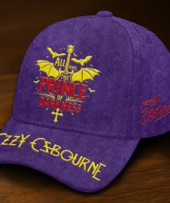 ozzy osbourne 3d all hail prince of darkness cap purple 2