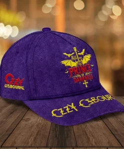 ozzy osbourne 3d all hail prince of darkness cap purple 3