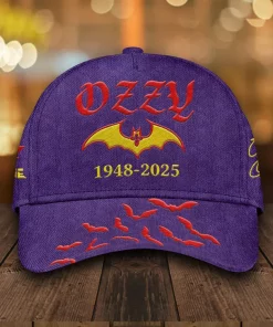 ozzy osbourne 3d cap purple red tribute 2