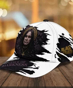 ozzy osbourne 3d cap white black prince of darkness 2
