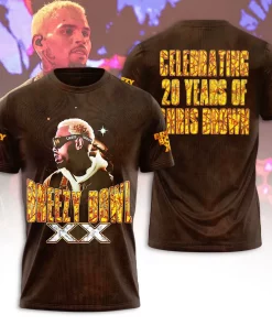 dark brown 20 years of chris brown 3d hoodie (1)