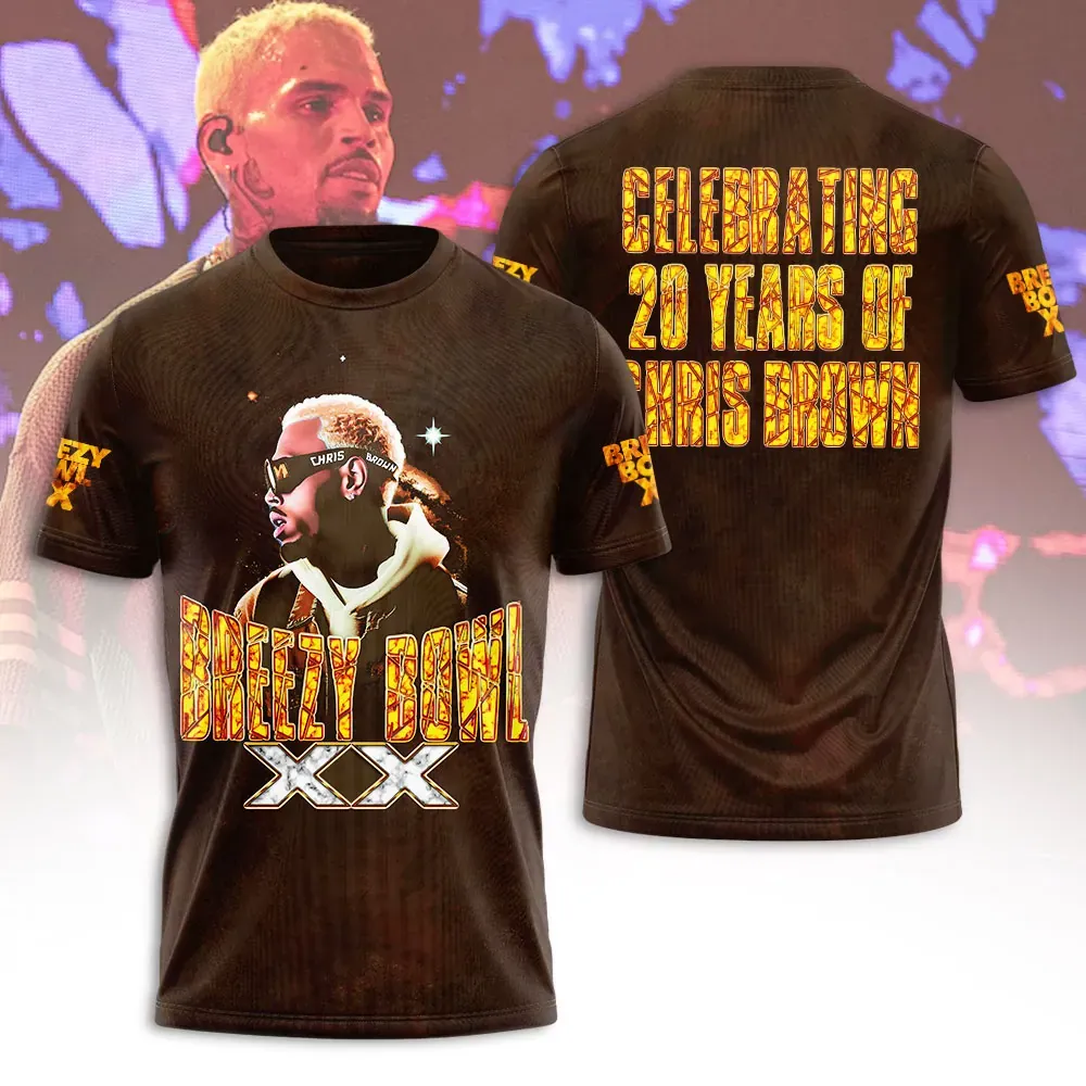 dark brown 20 years of chris brown 3d hoodie (1)