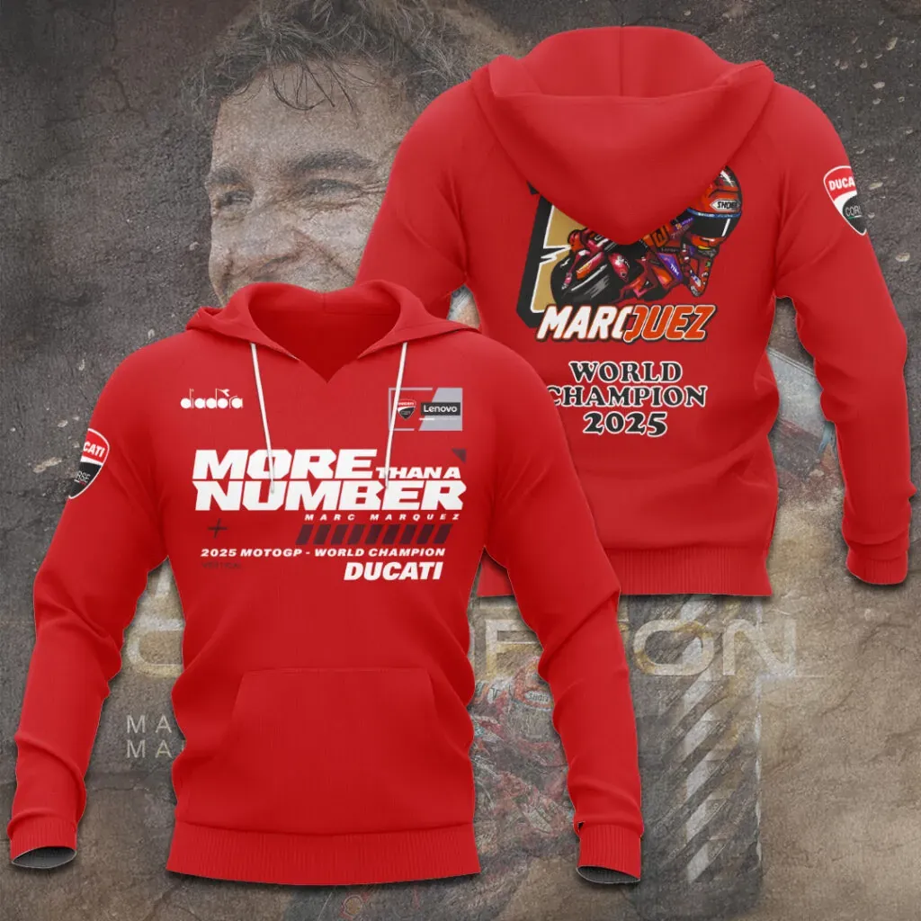 marc marquez ducati 2025 world champion 3d hoodie (2)