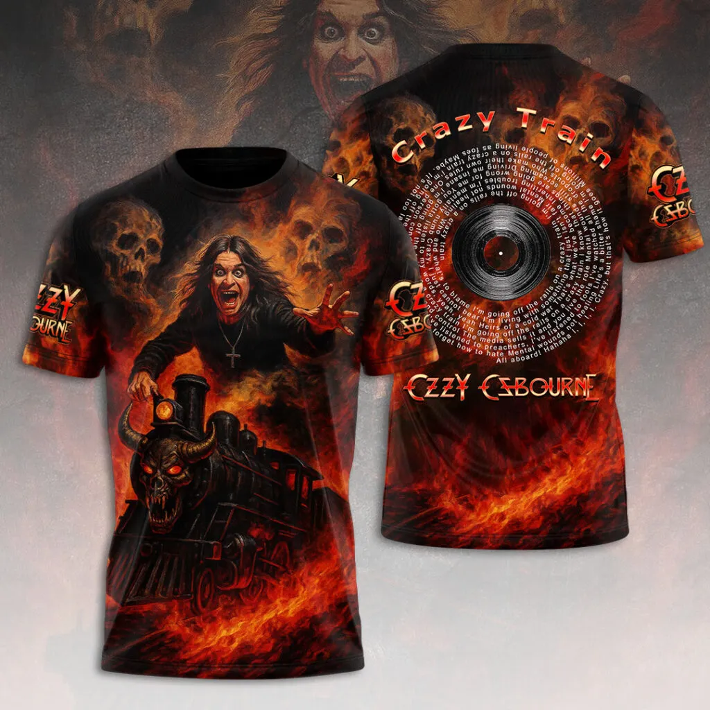 ozzy osbourne crazy train 3d tshirt hoodie (1)