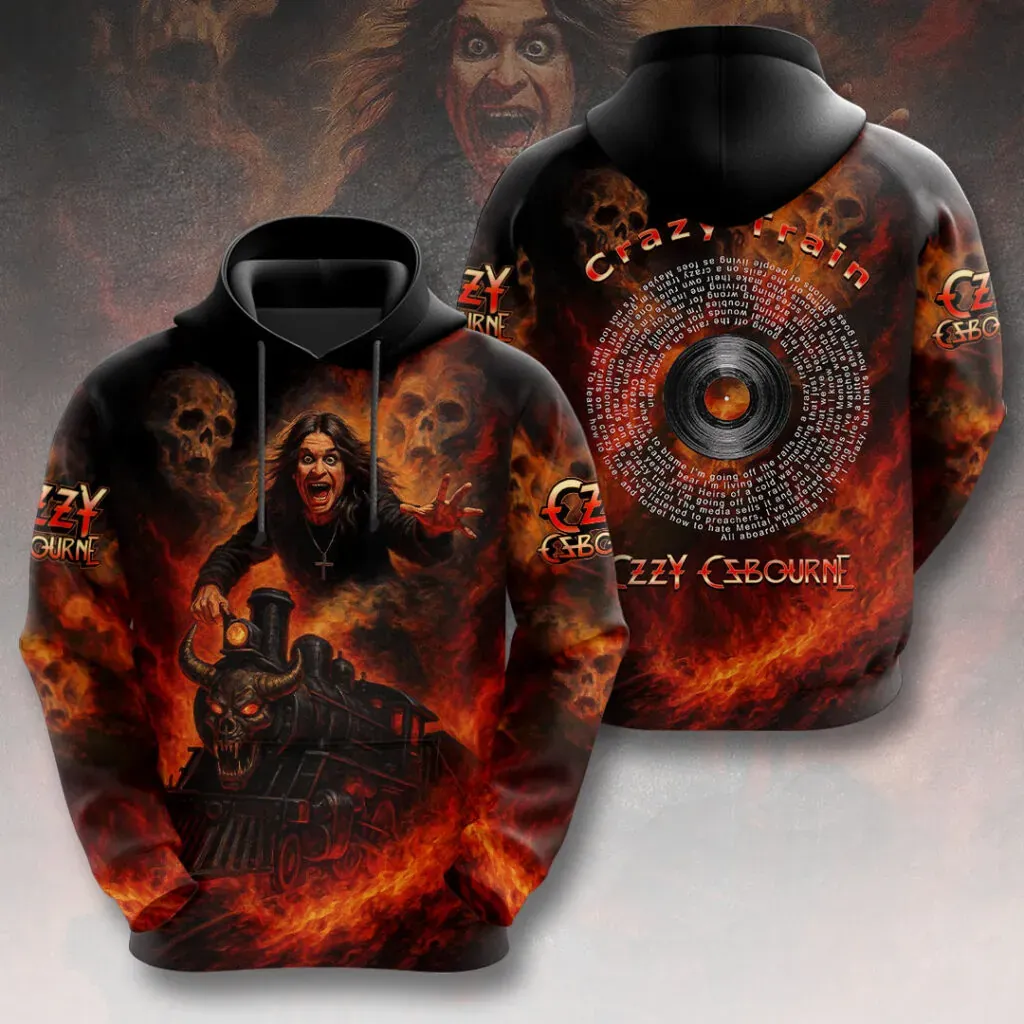 ozzy osbourne crazy train 3d tshirt hoodie (2)