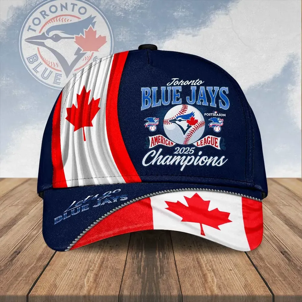 toronto blue jays 2025 american league champions 3d cap navy red white (1)