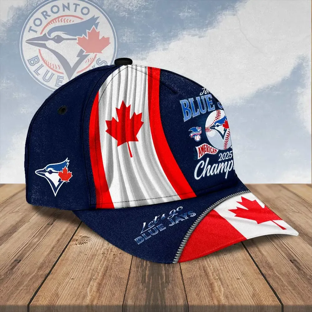 toronto blue jays 2025 american league champions 3d cap navy red white (2)