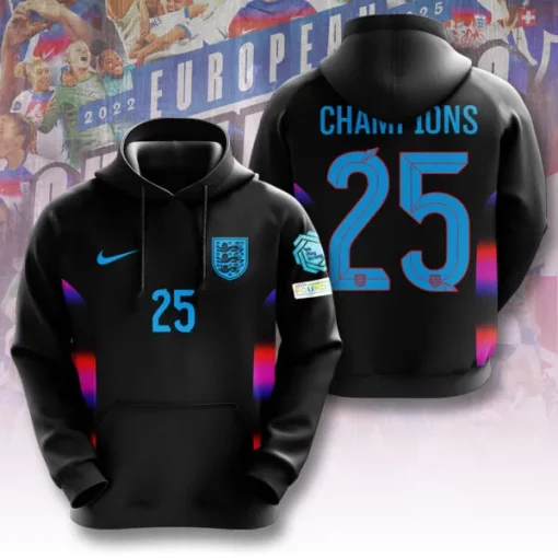 Hoodie england lionesses 3d apparel 2