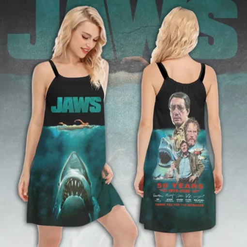 Jaws Womens Sleeveless Cami Dres 2