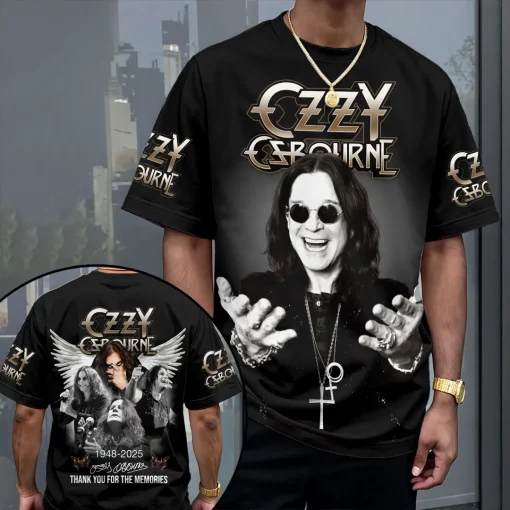 T shirt black sabbath x ozzy osbourne 3d apparel
