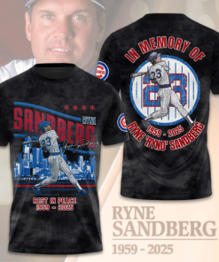 Tshirt Chicago Cubs x Ryne Sandberg 3D Shirt szatrends