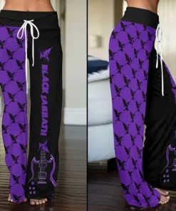 black sabbath high waisted trousers
