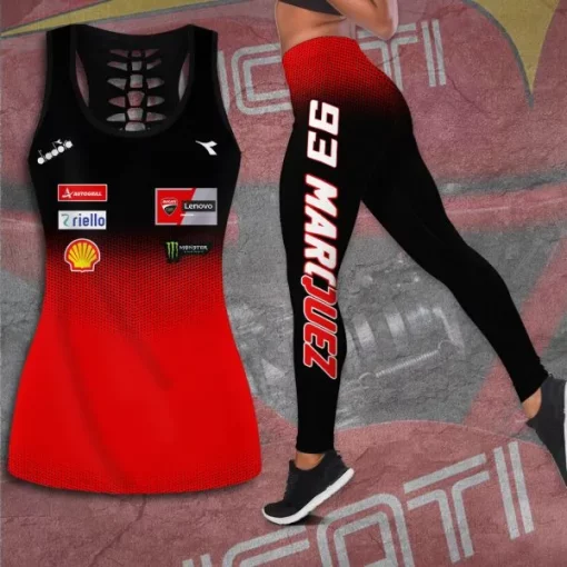 ducati lenovo team x marc marquez hollow tank top leggings 1