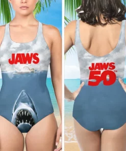 jaws 3d swimsuit women shark one piece