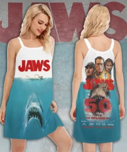 jaws womens sleeveless cami dress