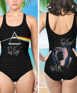 pink floyd 3d one piece swimsuit rock band beachwear