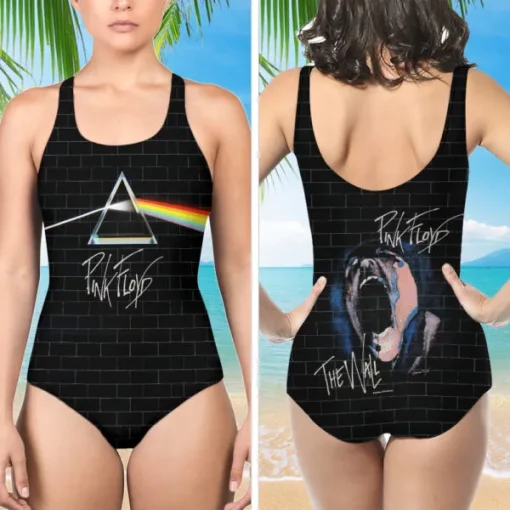pink floyd 3d one piece swimsuit rock band beachwear