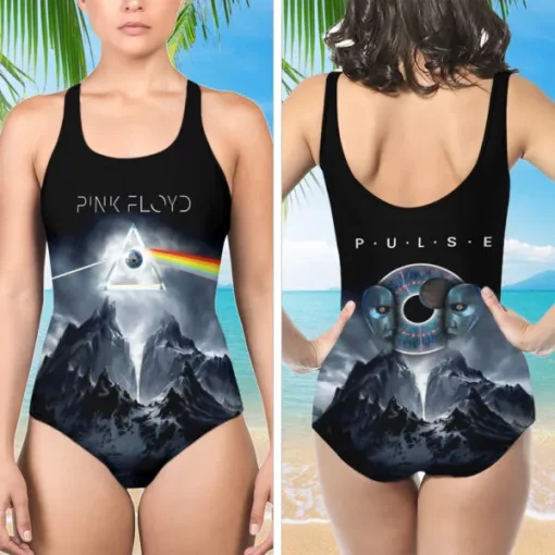 pink floyd band 3d one piece swimsuit summer rock style