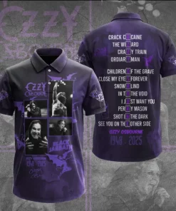 polo shirt ozzy osbourne 3d apparel