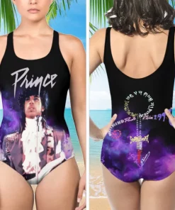 prince 3d one piece swimsuit womens music inspired beachwear