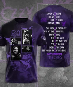 t shirt ozzy osbourne 3d apparel