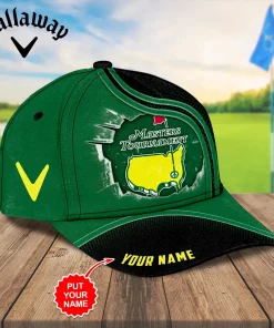 3D Golf Cap Callaway Masters Tournament Green Black 2