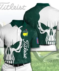 3D Golf Sweatshirt Titleist Masters Skull Edition Green White 1