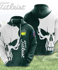 3D Golf Sweatshirt Titleist Masters Skull Edition Green White 2