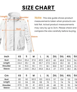 Windbreaker Jacket Size