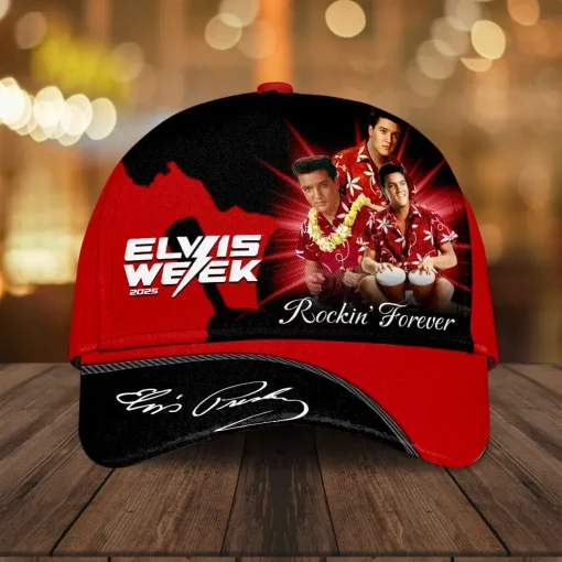 elvis week 2025 cap hawaiian vibes rock 1