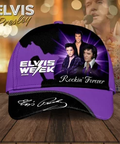 elvis week 2025 purple 3d cap 1
