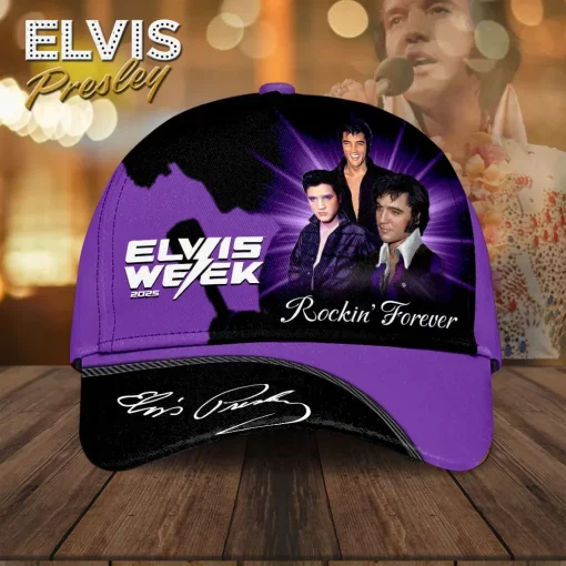 elvis week 2025 purple 3d cap 1