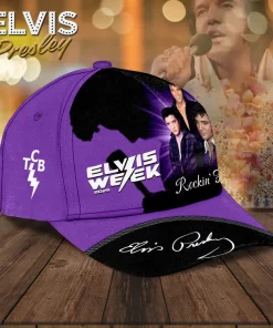 elvis week 2025 purple 3d cap 2