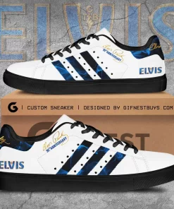 elvis white blue low top sneaker 1