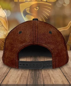 hawks 3d graphic cap brown black gold 4