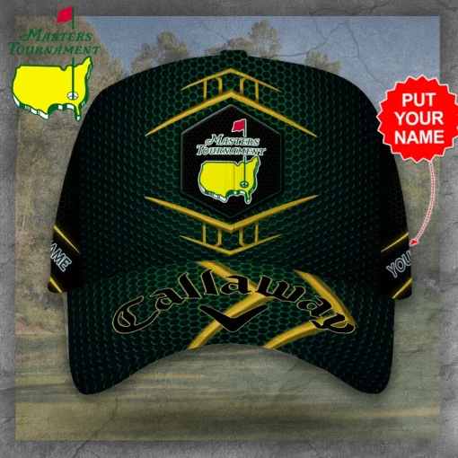 masters tournament 3d callaway cap green gold 1