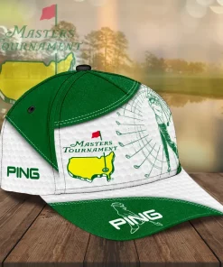 masters tournament 3d ping cap green white 2