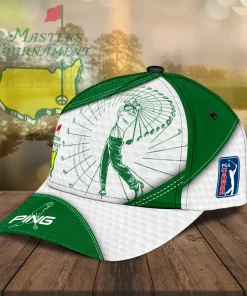 masters tournament 3d ping cap green white 3