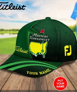 masters tournament 3d titleist green cap 3