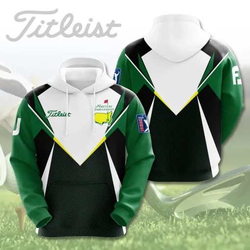 masters tournament titleist 3d hoodie green white black 1