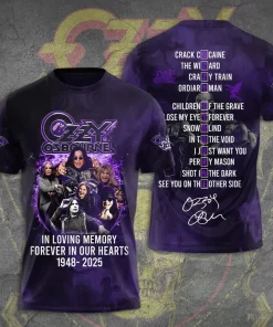 ozzy osbourne 3d apparel tribute collection 1