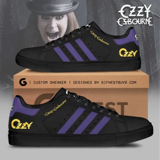 ozzy osbourne black purple low top sneaker 6