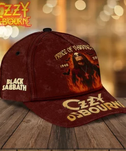 ozzy osbourne classic cap rock icon merch adjustable hat 2