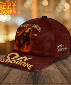 ozzy osbourne classic cap rock icon merch adjustable hat 4